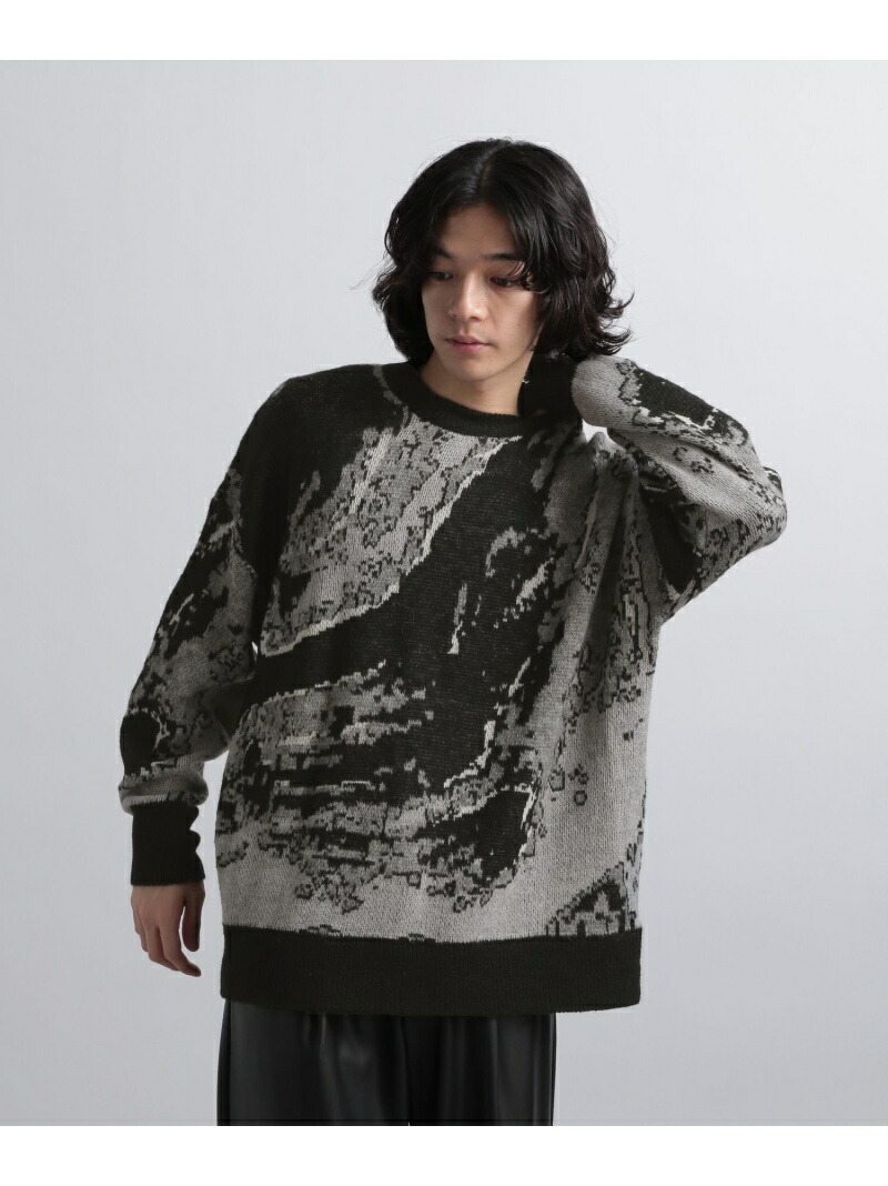 楽天市場】【SALE／50%OFF】(M)アブストラクトニットプルオーバー HARE
