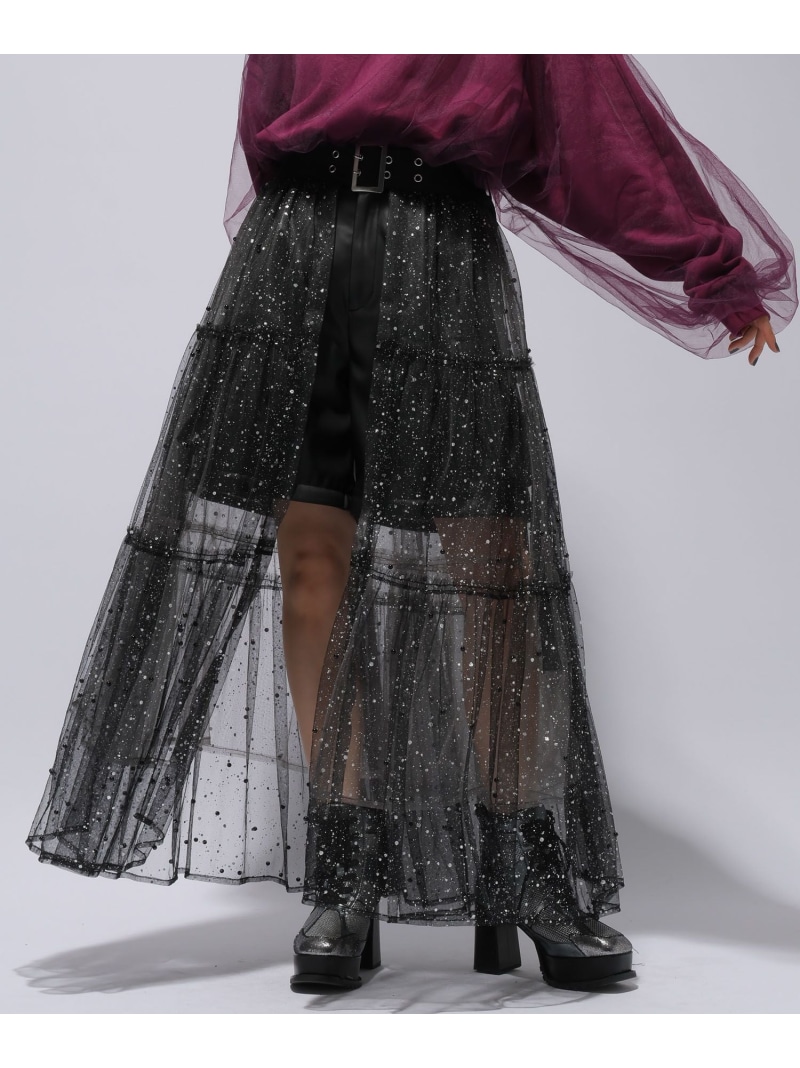 楽天市場】チュールベルトスカート HARE ハレ スカート ロング・マキシ