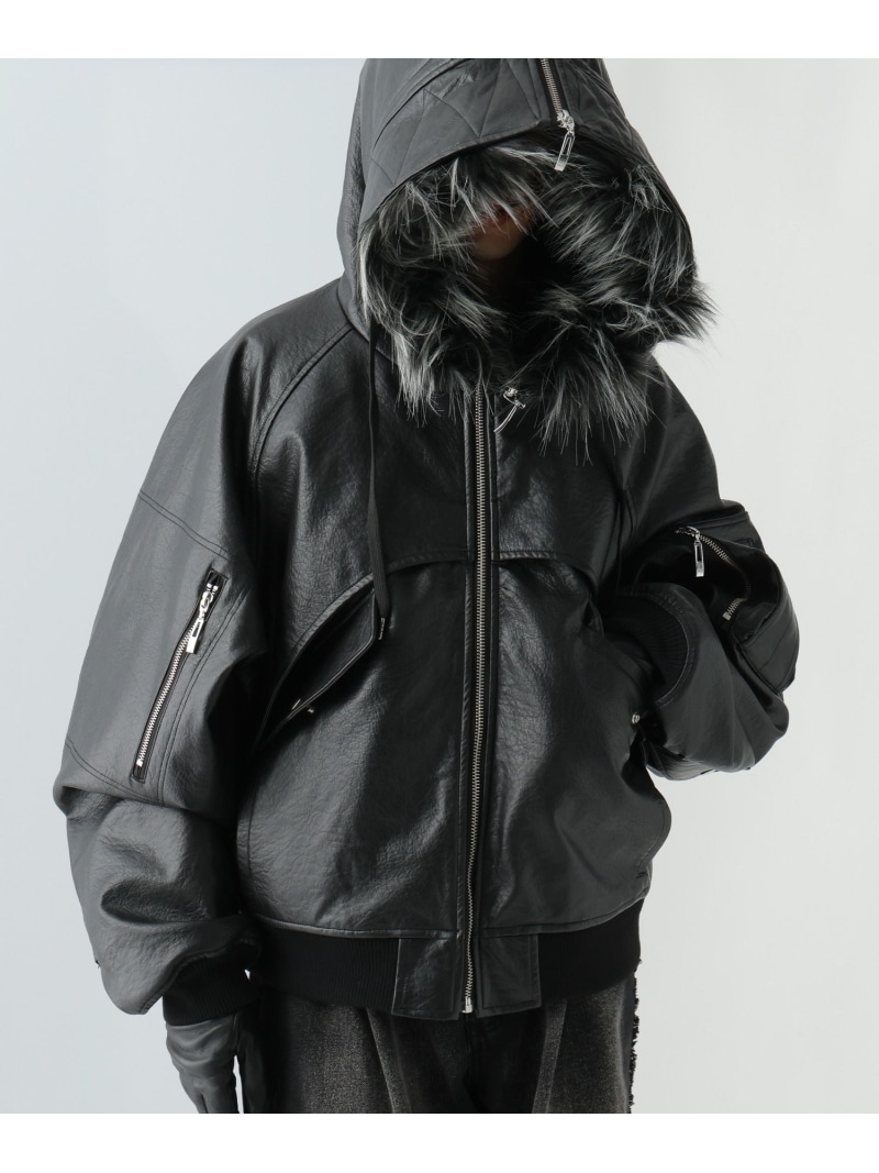 楽天市場】ZIPファーフーディージャケット HARE ハレ ジャケット