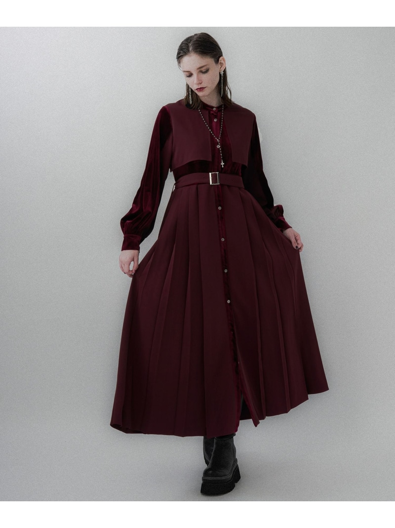 楽天市場】【SALE／27%OFF】マルチマテリアルプリーツワンピース HARE