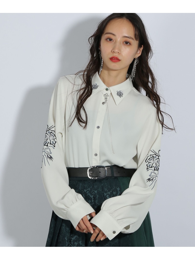 楽天市場】【SALE／20%OFF】トロミシシュウシャツ HARE ハレ トップス