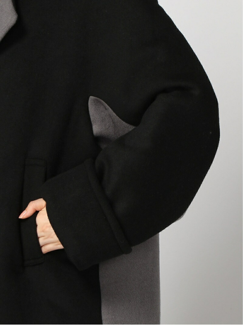 楽天市場】(W)バイカラーPコート HARE ハレ ジャケット・アウター