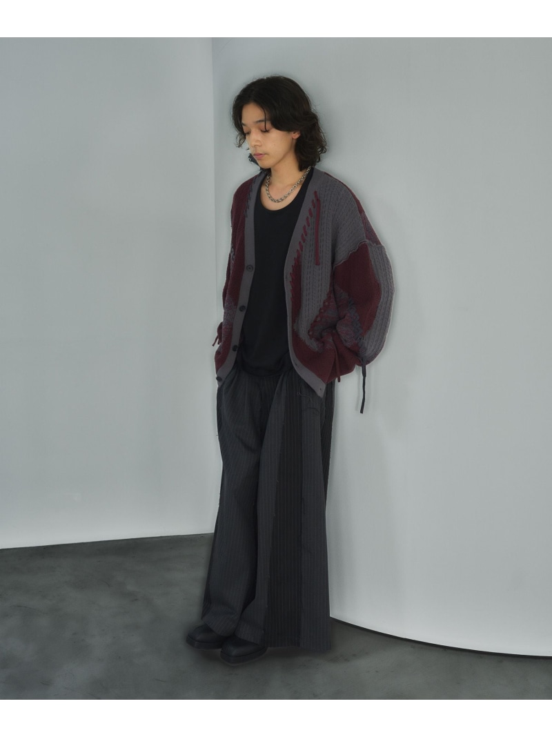 楽天市場】ステッチキリカエニットカーディガン HARE ハレ トップス