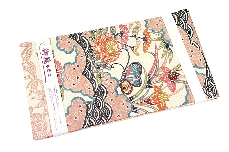 楽天市場】在庫処分 栗山吉三郎 名古屋帯 夏物 紅型染 渋ピンク 蝶