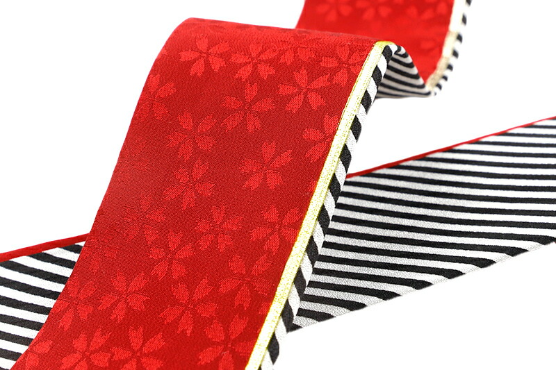 楽天市場】重ね衿 振袖 伊達衿 正絹 赤 渋赤 白 ゴールド 花 桜 小花