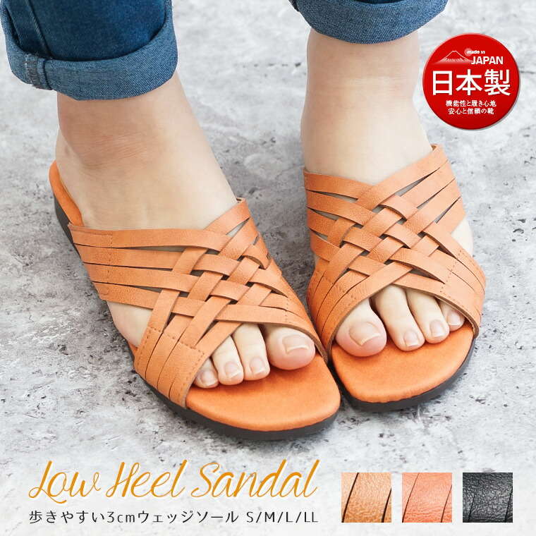 楽天市場】サンダル レディース ぺたんこ 歩きやすい つっかけ