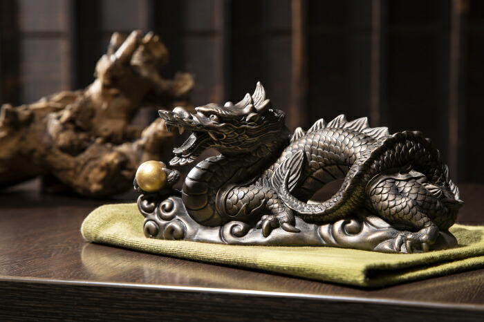 楽天市場】荒波々幾龍神 通常版 開運インテリア 開運 木彫像 金吾龍