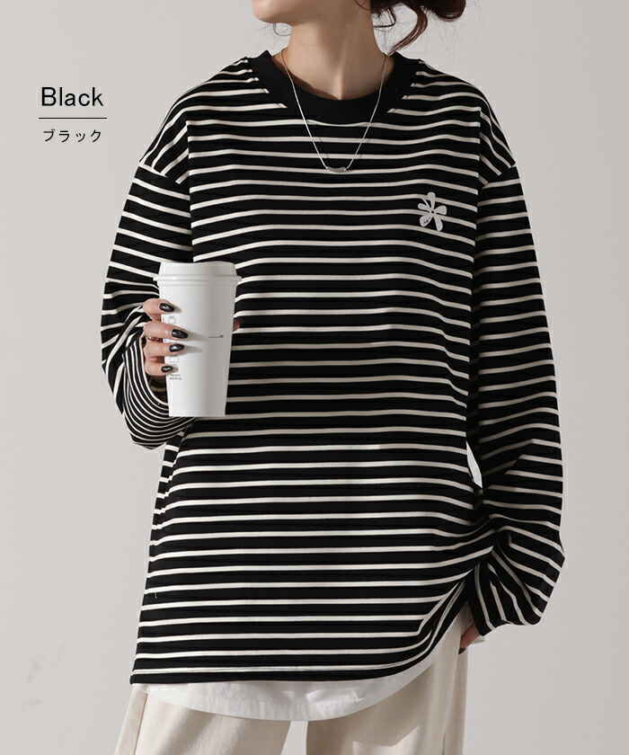 楽天市場】ロンT ボーダー レディース カットソー ティーシャツ ワン