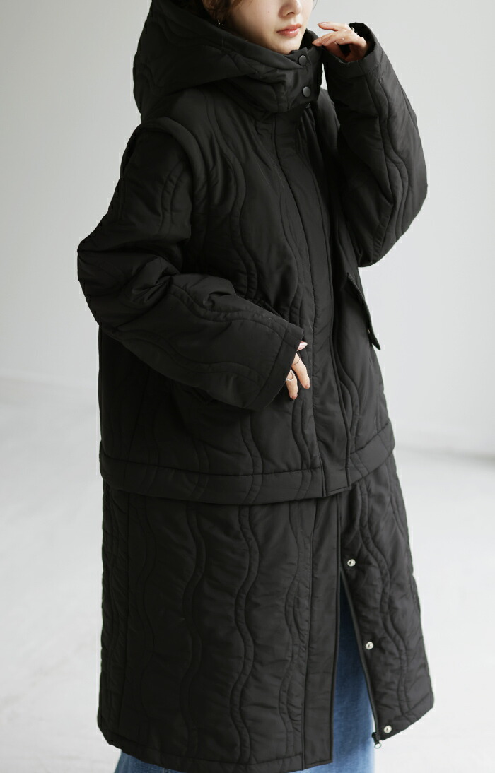 楽天市場】高コスパ『 七 変 化 』 ロング アウター レディース 中綿