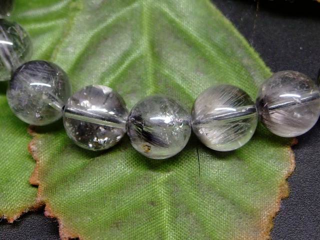 楽天市場】65482 プラチナルチルクォーツ 針水晶 8mm AAA ブレスレット