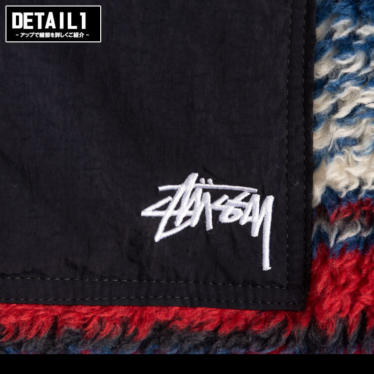 楽天市場】ステューシー STUSSY フリース ベスト Striped Sherpa Vest
