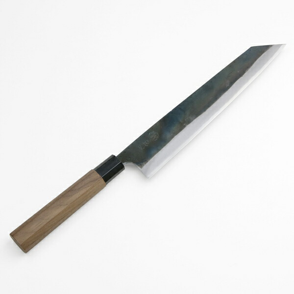 楽天市場】元兼 切付型 和牛刀 240mm 両刃 青紙1号 割込み 黒打ち