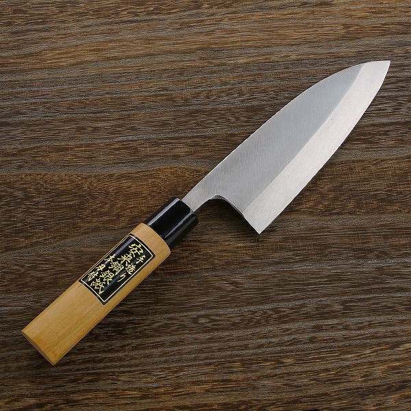 楽天市場】出刃包丁 片刃 165mm 銀三ステンレス 桜柄(和包丁