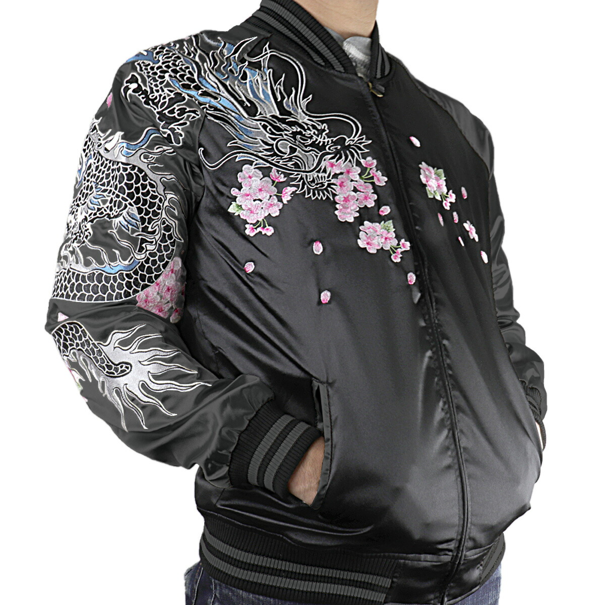 楽天市場】【P10倍・10%OFF】スカジャン メンズ 龍 東洋 おしゃれ 和柄