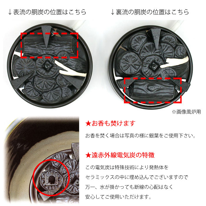 楽天市場】茶道具 電熱器 電気炭 炉用 強弱切替スイッチ付（YU-021／YU