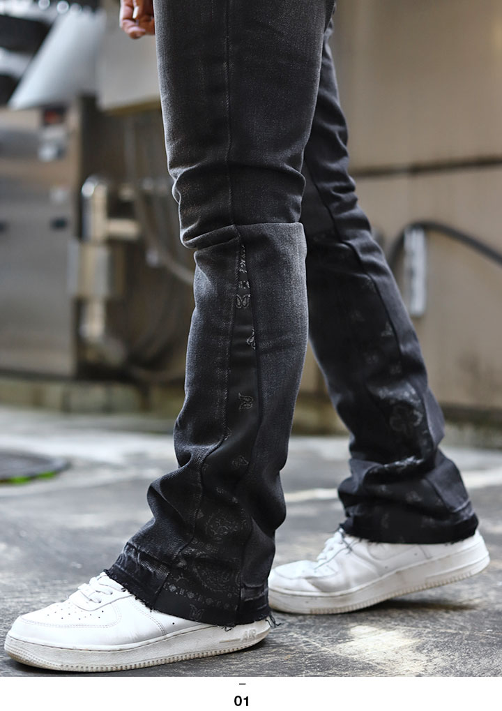 楽天市場】mnml デニム ジーンズ メンズ 春夏秋冬用 黒 ミニマル