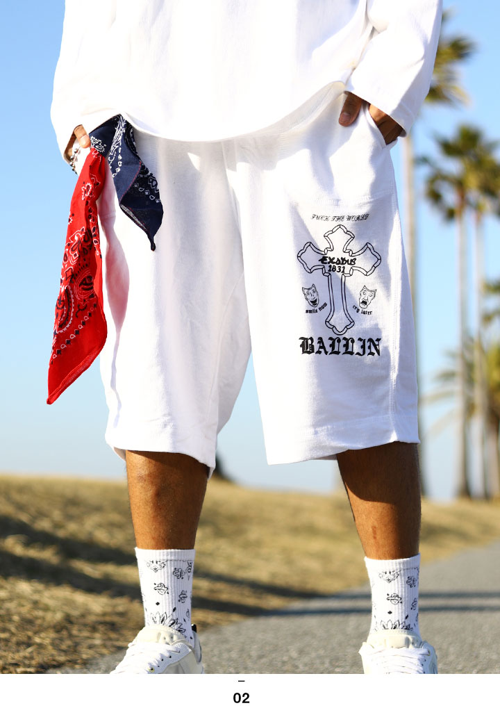 楽天市場】ACEFLAG ハーフパンツ スウェット 裏パイル メンズ 黒/白