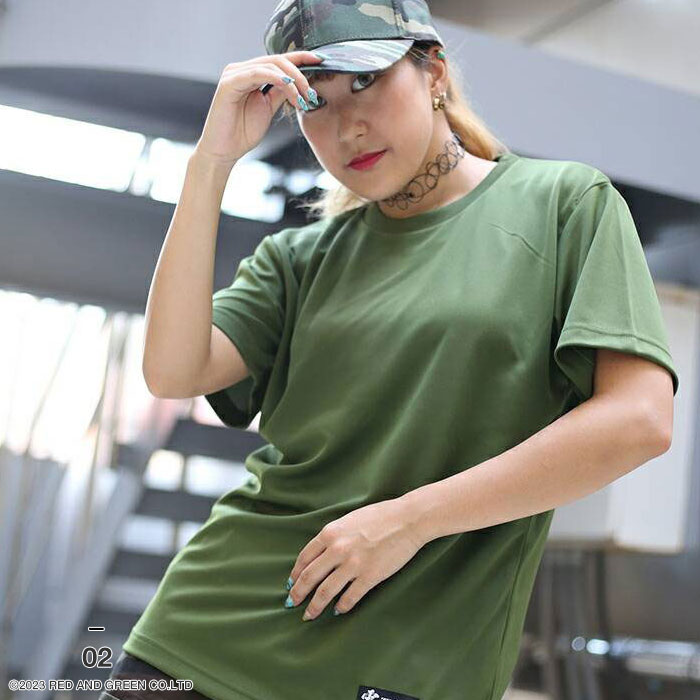 楽天市場】UVカット Tシャツ 半袖 メンズ レディース 無地 OD色