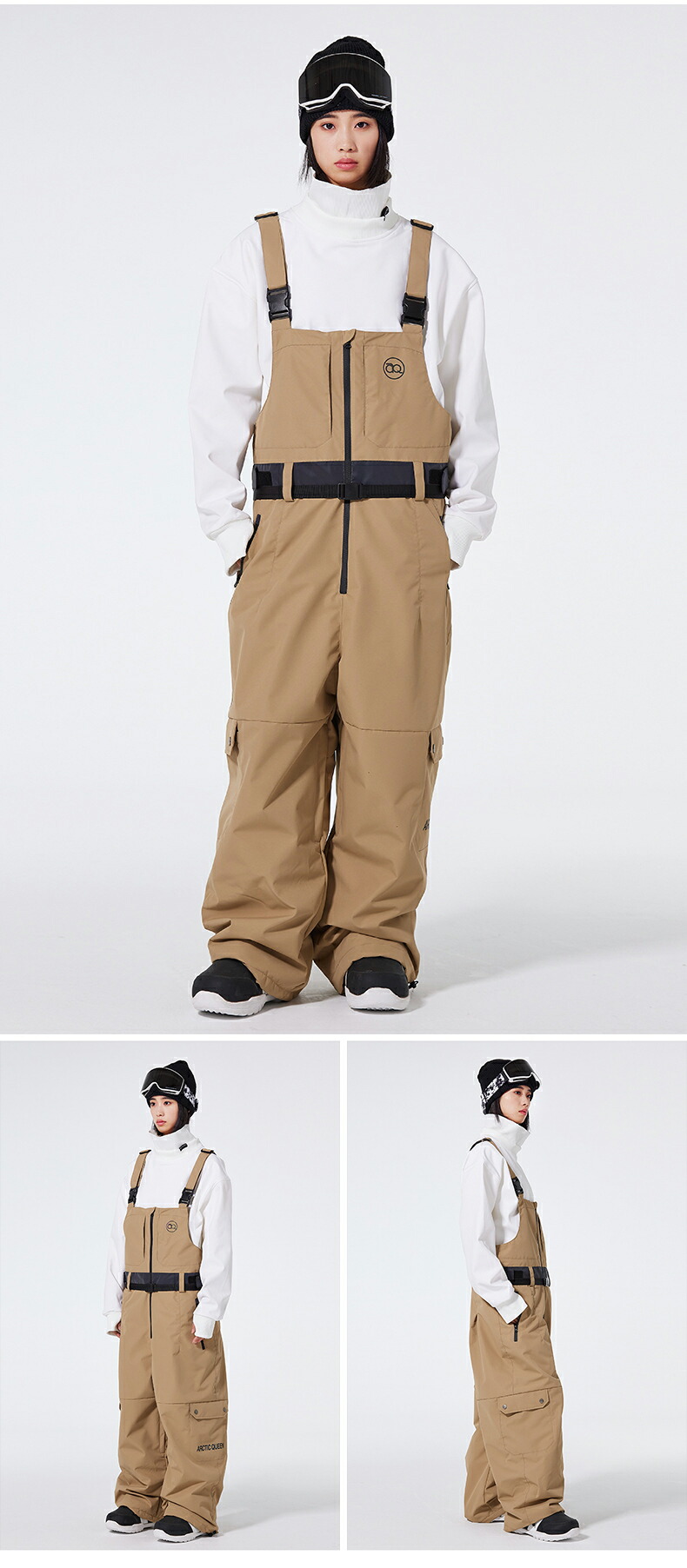 楽天市場】スノーボードウェア スキーウェア ストレッチ ビブパンツ