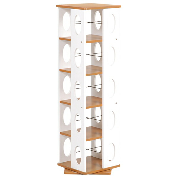 楽天市場】回転ラック MUD-7180 幅34cm タワー型 360度回転 省スペース