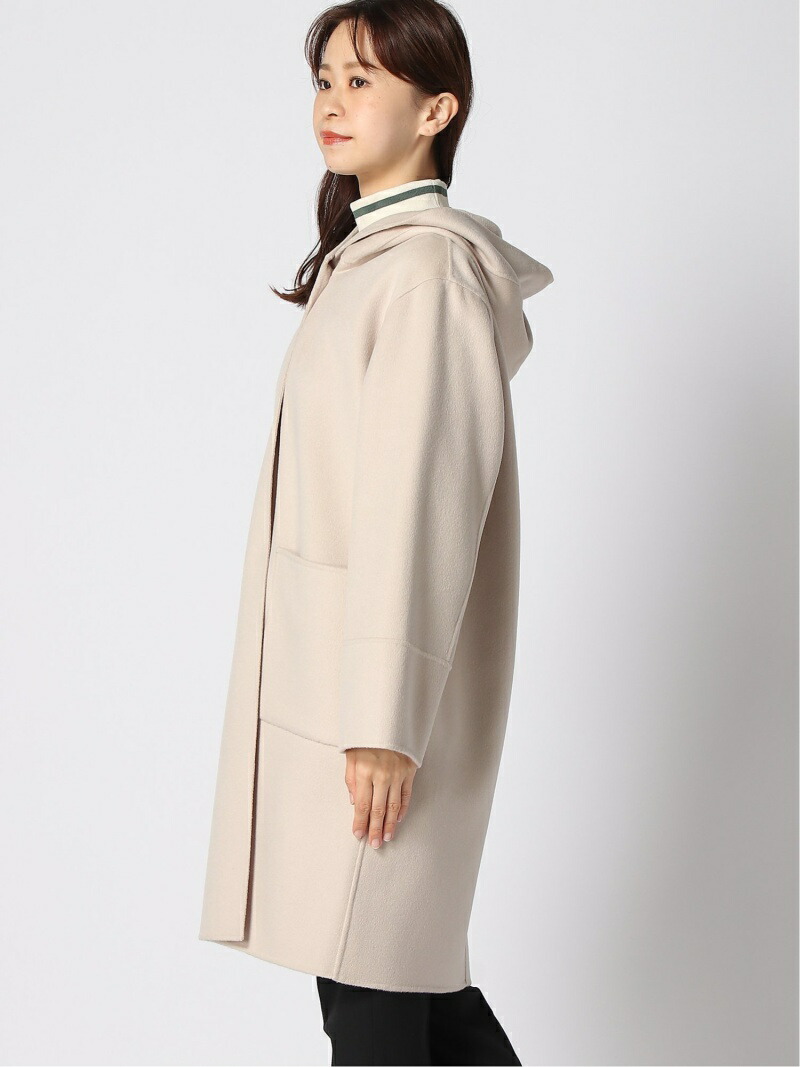 イエナ ハミルトン リバーフードコート ベージュ ポンチョ風
