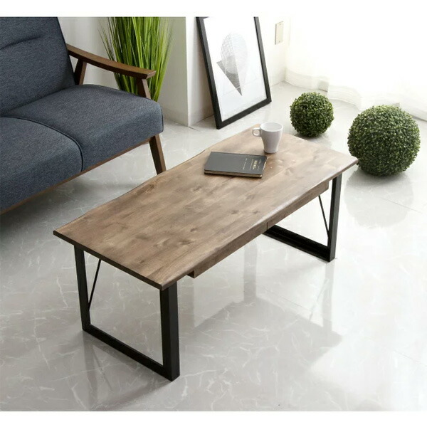 楽天市場】ローテーブル デスク 110 木製 机 無垢 北欧風 アンティーク