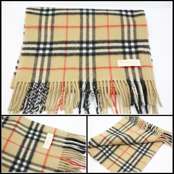 楽天市場】バーバリー ☆人気カラー カシミア100% マフラー ベージュ系