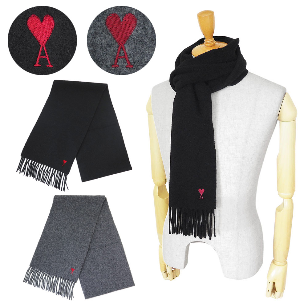 楽天市場】アミ パリス マフラー フリンジ スカーフ クラシック