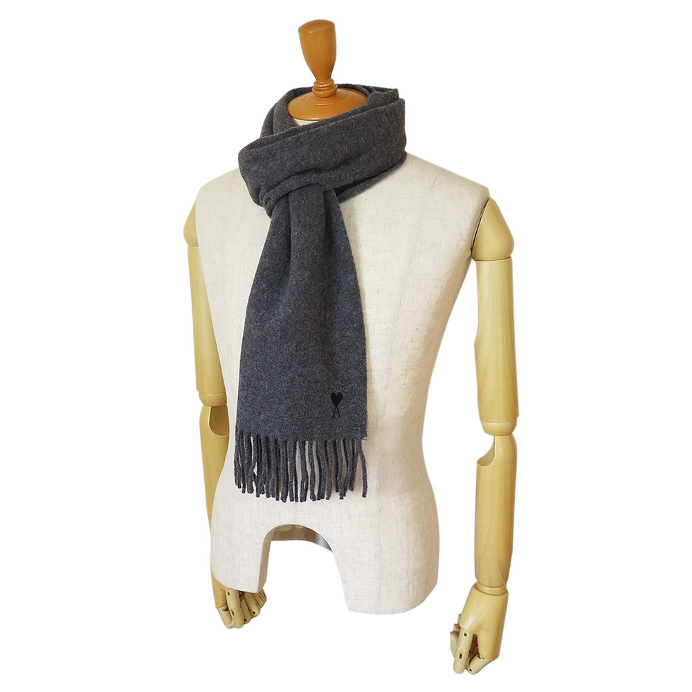 楽天市場】アミ パリス マフラー フリンジ スカーフ クラシック