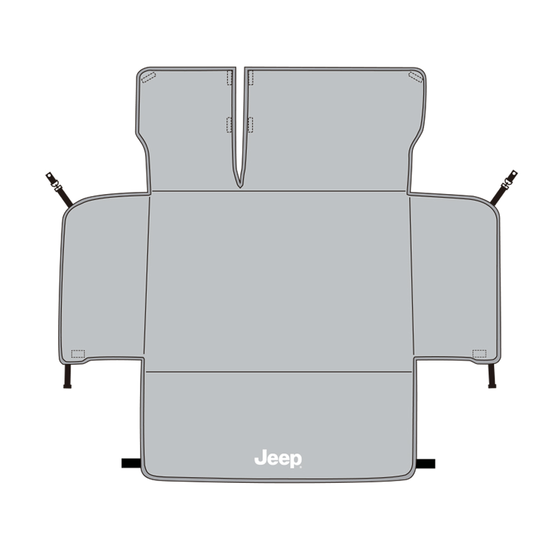 楽天市場】【 JEEP 純正 即日出荷 】ラゲッジ フルカバー JLラングラー