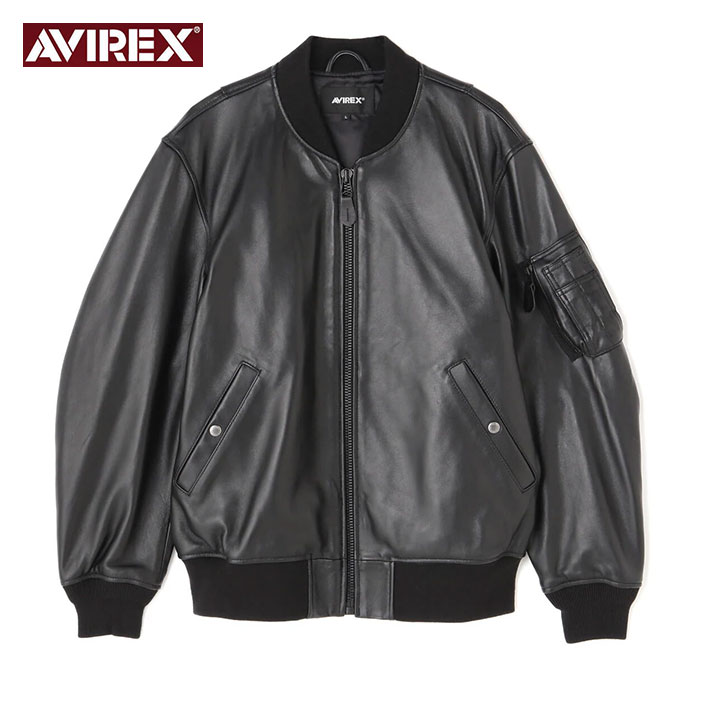 楽天市場】AVIREX アビレックス シープスキン レザー MA-1 LEATHER MA