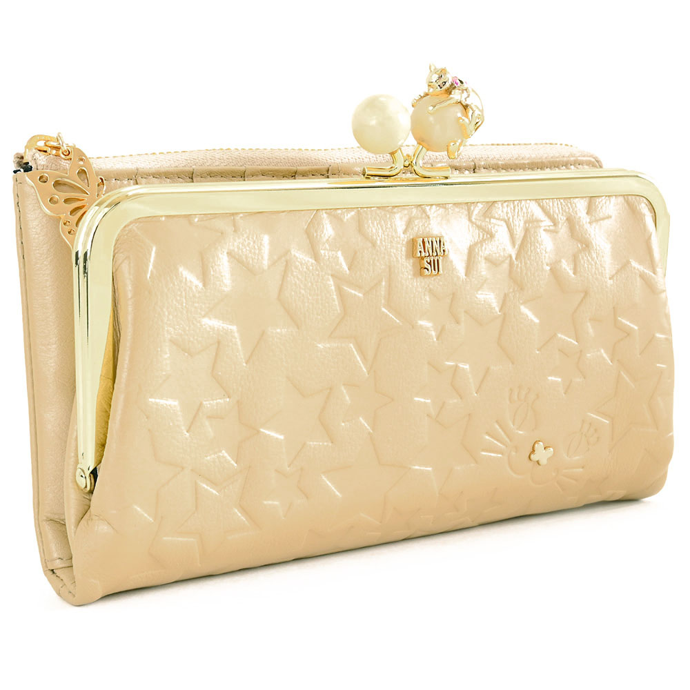 楽天市場】アナスイ 財布 長財布 がま口財布 ファスナー ゴールド