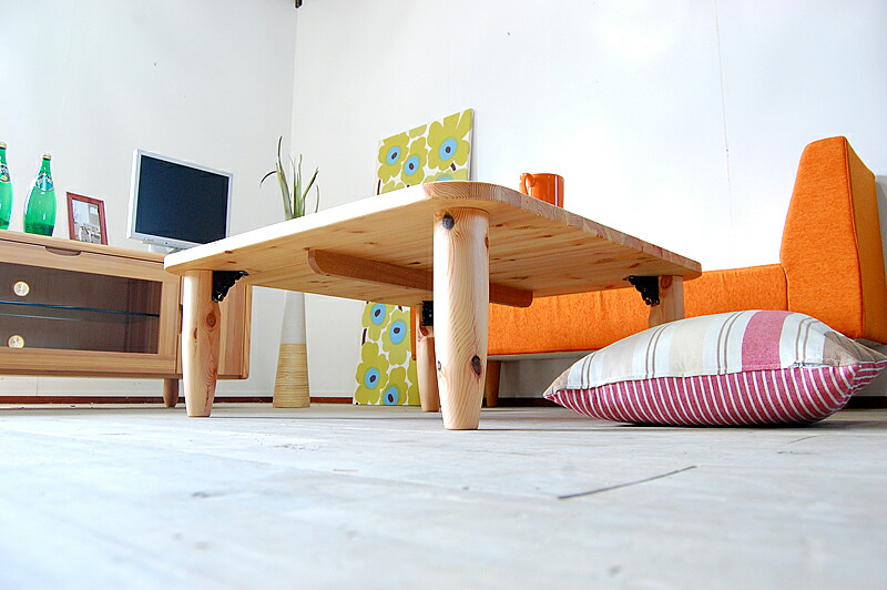 楽天市場】kokoroちゃぶ台 ローテーブル 折りたたみ ちゃぶ台 無垢