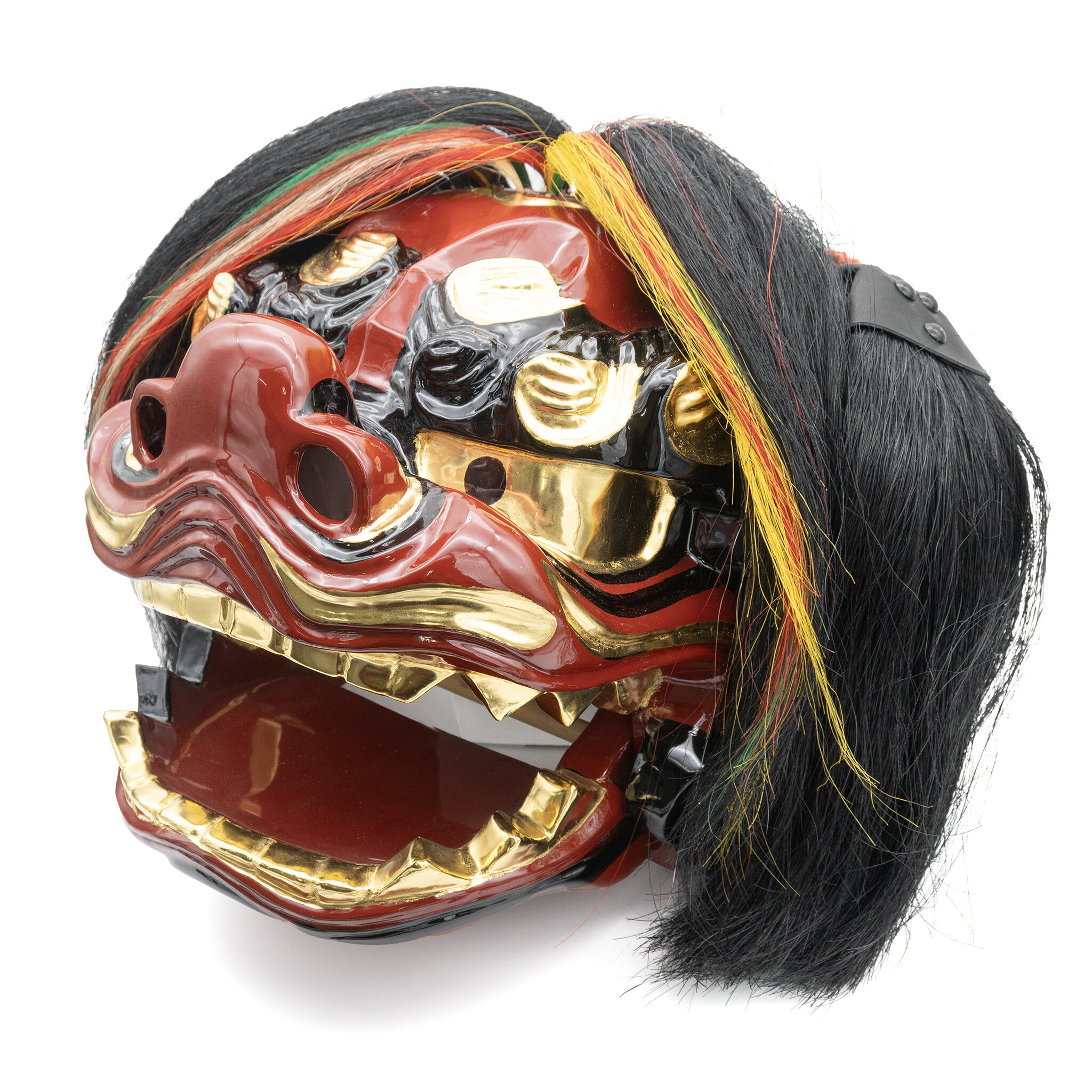 楽天市場】獅子頭 張貫 国産 8寸〜1.2尺 白毛 黒毛 獅子舞 祭り 開運