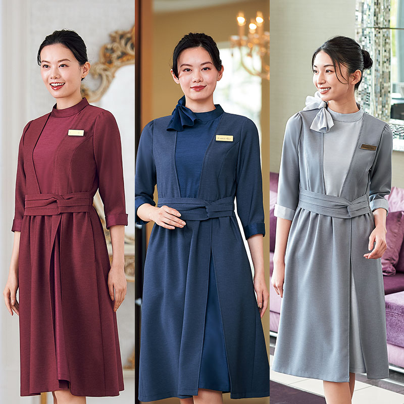 楽天市場】事務服 ワンピース 7745 事務員 受付 接客 おもてなし
