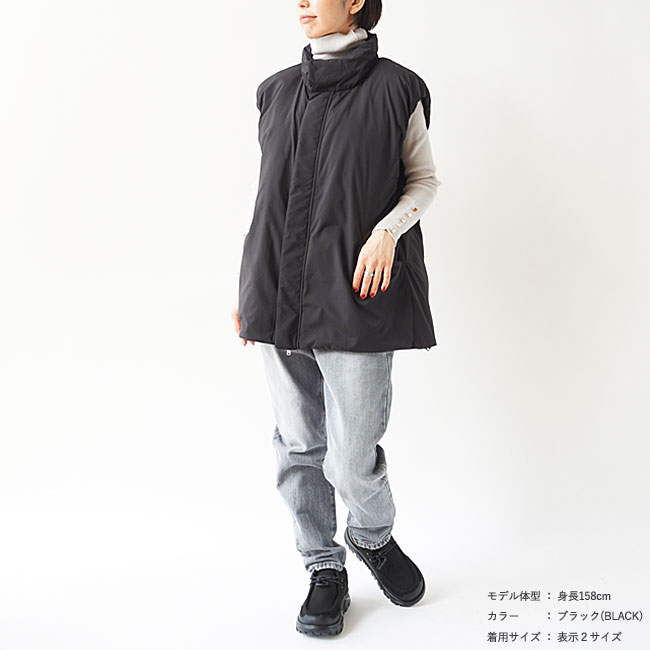 楽天市場】ミフュー ダウン ベスト レディース miffew STAND COLLAR