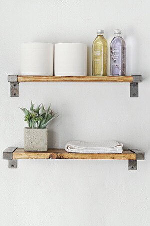 楽天市場】【〈最短翌日出荷〉インダストリアル 棚受け アイアン