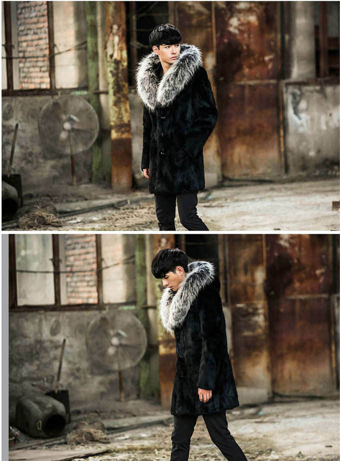 楽天市場】毛皮コート ファーコート メンズ ロッグコート タヌキ