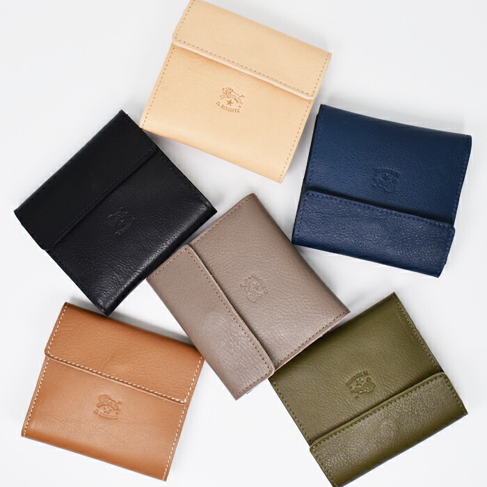 楽天市場】IL BISONTE イルビゾンテ 二つ折り財布 小銭入れ付き 全6色