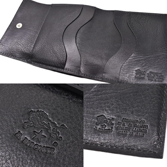 楽天市場】IL BISONTE イルビゾンテ 二つ折り財布 小銭入れ付き 全6色