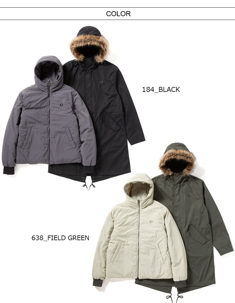 楽天市場】[期間SALE] FRED PERRY/フレッドペリー ZIP-IN LINER PARKA