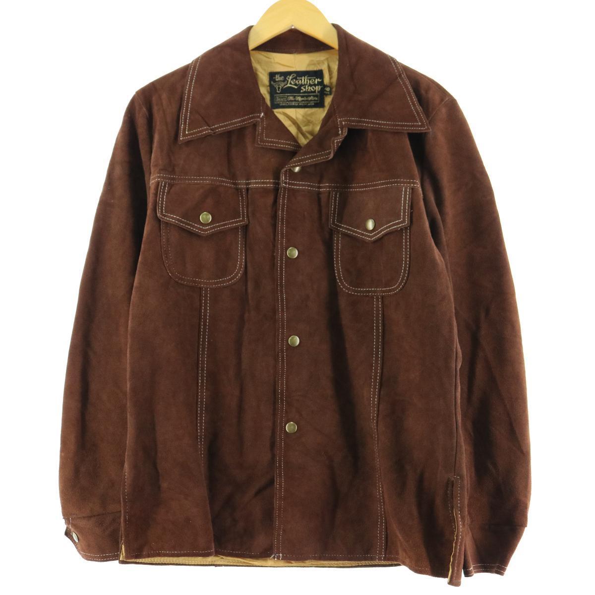 楽天市場】古着 70年代 シアーズ Sears THE LEARHER SHOP スエード