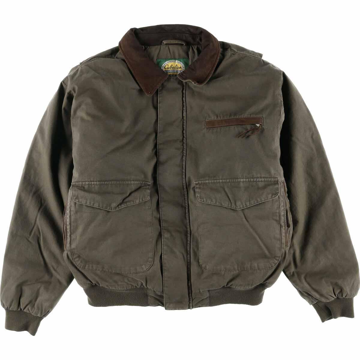 楽天市場】カベラス Cabelas レザー襟 中綿ジャケット メンズXL