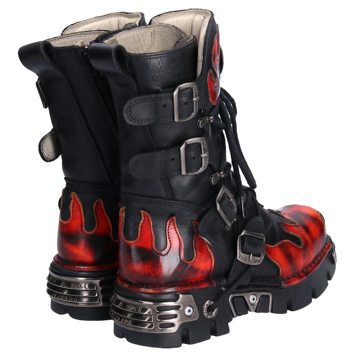 楽天市場】ニューロック NEW ROCK ファイヤーパターン サイドジップ