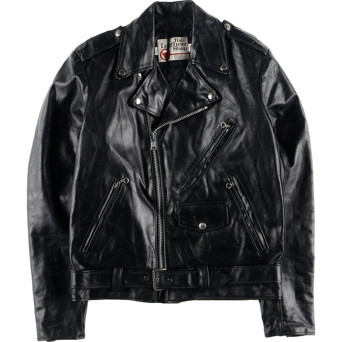 楽天市場】70年代 シアーズ Sears THE LEARHER SHOP ダブルライダース