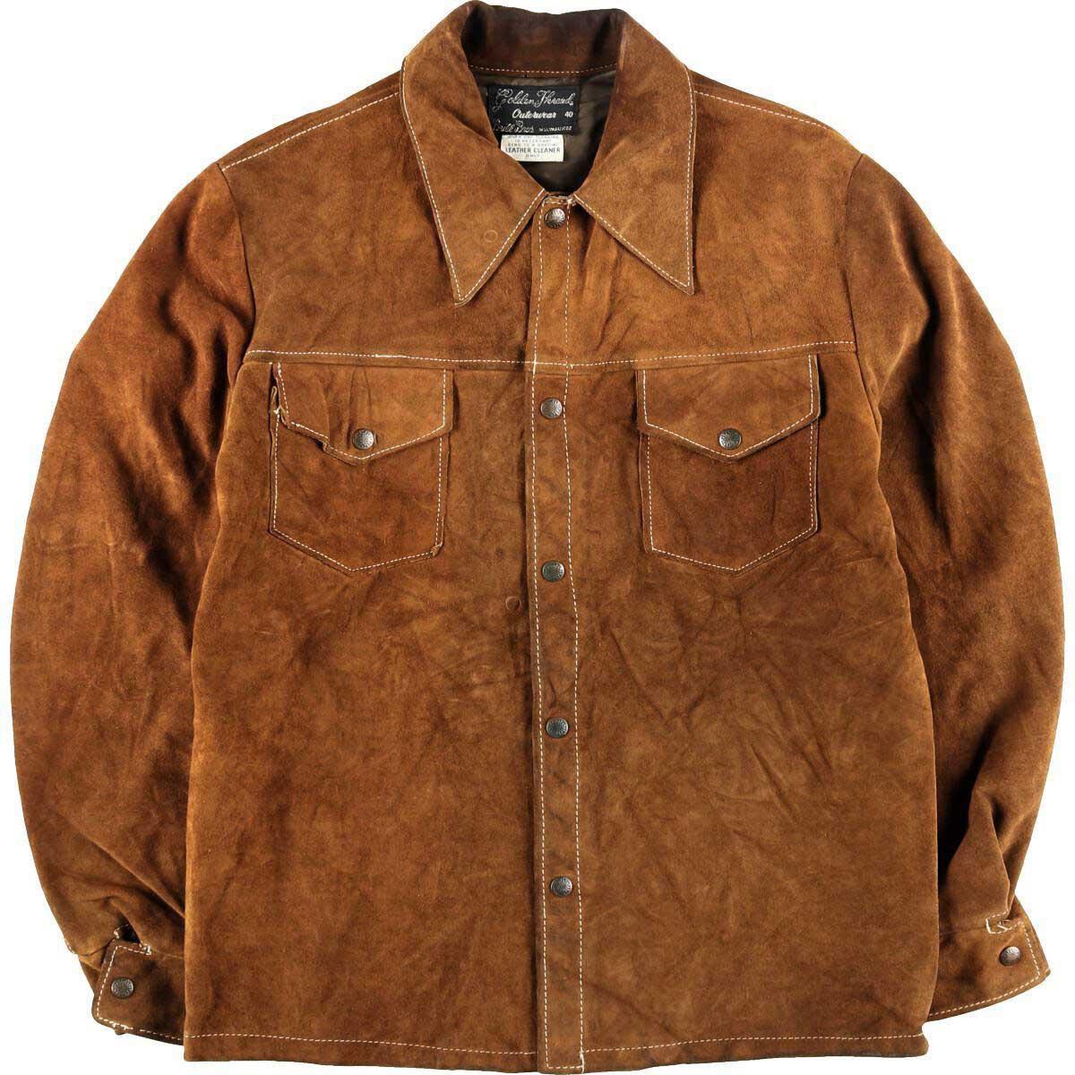 楽天市場】70年代 Golden Thread Brill Bros スエードレザージャケット