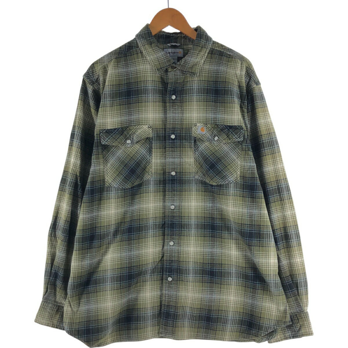 楽天市場】シャツ オンブレ 古着 コットン（カジュアルシャツ