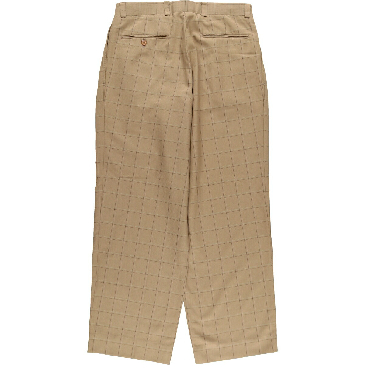 楽天市場】古着 90'S STACY ADAMS チェック柄 ツータック レーヨン