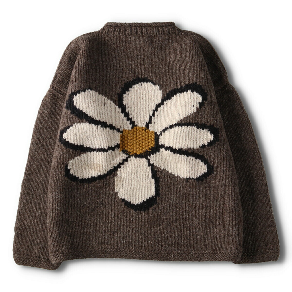 楽天市場】古着 REY WEAR 花柄 ロールネック エクアドルニットセーター