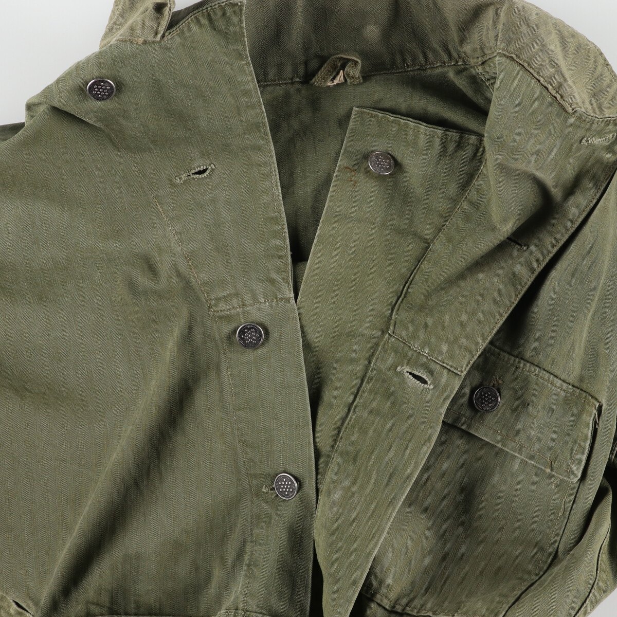 楽天市場】古着 40'S 米軍実品 U.S.ARMY M-43 13スターボタン HBT